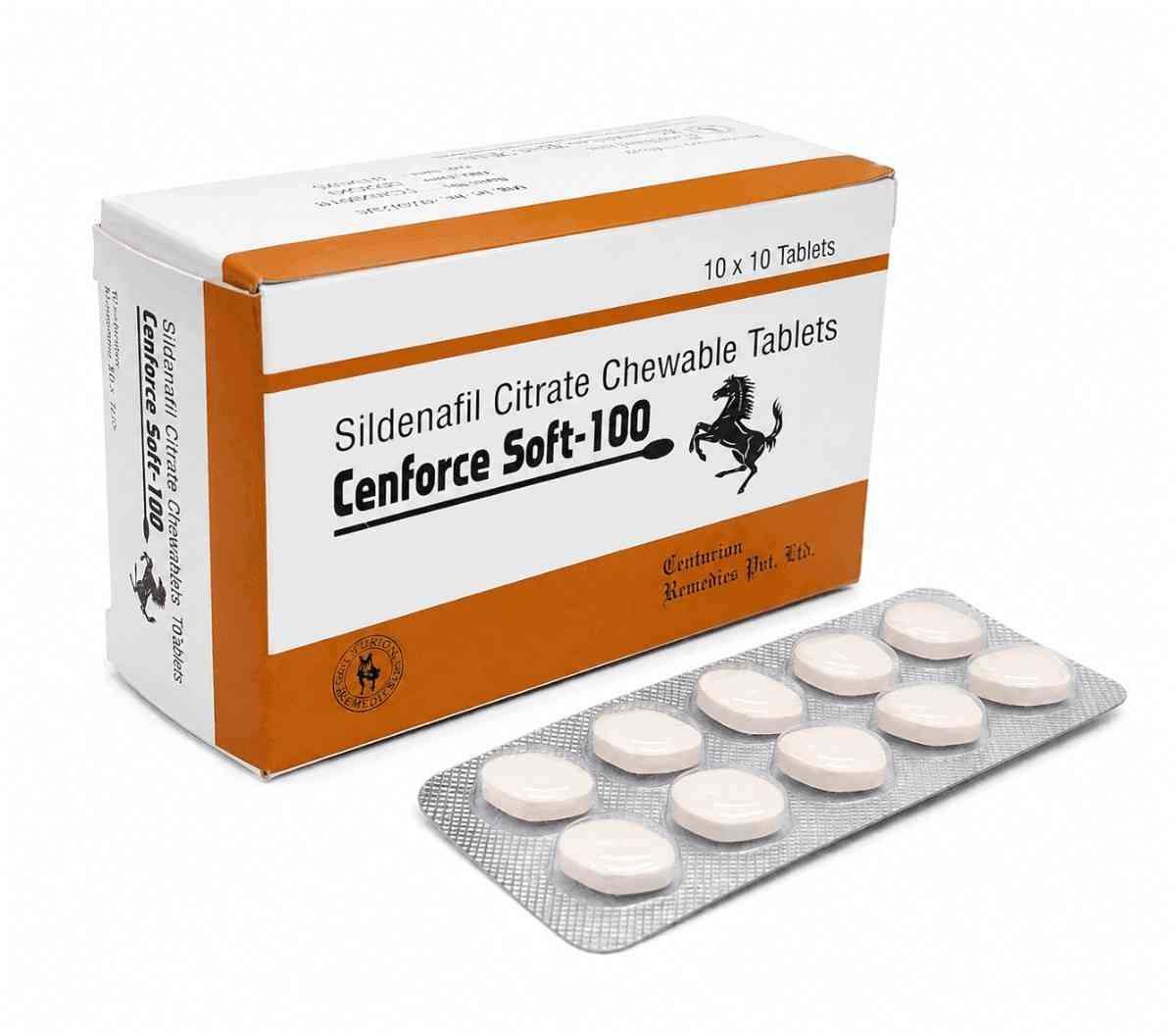 Cenforce Soft 100mg (Sildenafil Citrate – Chewable)